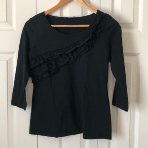 Black 3/4 sleeve shirt